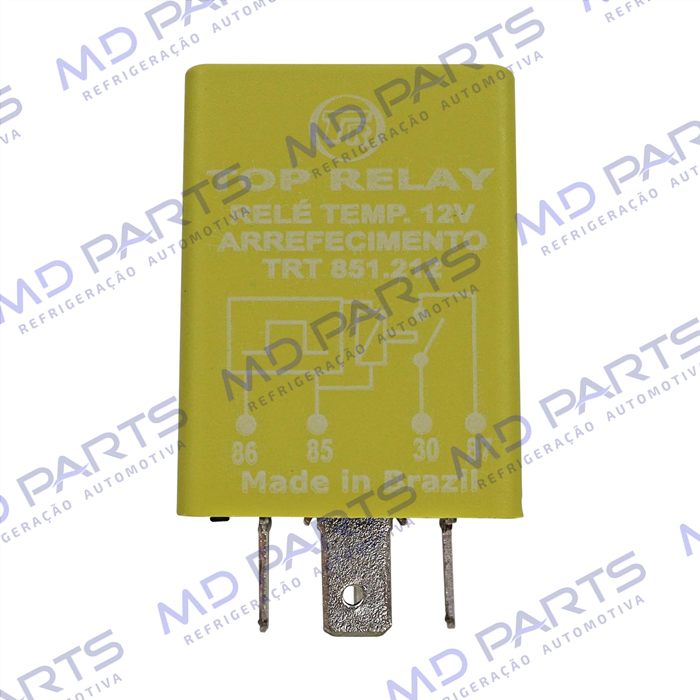 Relé Temporizador 12 Volts 4 Terminais sem Suporte do Ventilador do Radiador Chevrolet Celta / Corsa OEM: 93235361