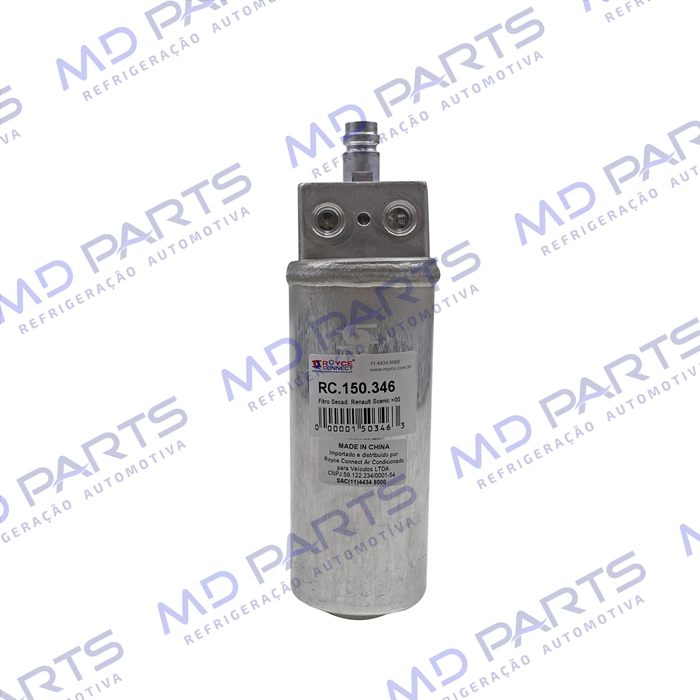 Filtro Secador Renault Scenic 1.6 16v. / 2.0 8v. 1999 Até 2000/ Megane >2004 R134a OEM :77.00.423.936