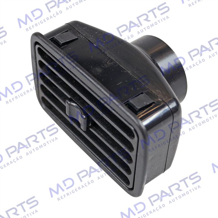 Difusor do Ar Condicionado Universal Retangular - Cor Preto/ com Bocal de 2 Polegadas