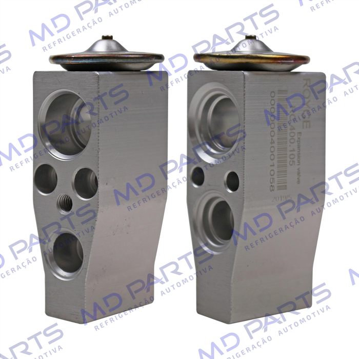 Válvula de Expansão Block Volkswagen Golf GTI 2015> Polo / Virtus / T-Cross/ Nivus OEM: 2QB816103A Valeo OEM: 2QB816679C Mahle