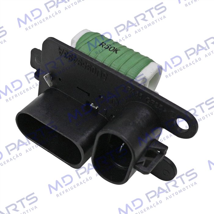 Resistência do Eletroventilador do Radiador Volkswagen Polo/ Gol G5/ Saveiro G5/ Voyage/ Fox 3 Pino Todos 2007> - 12 Volts OEM: 5U0959493
