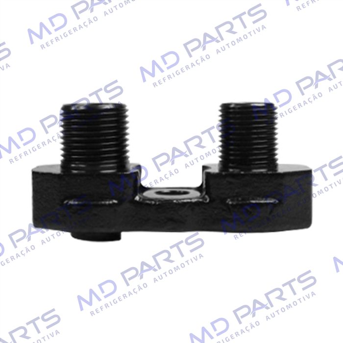 Conector Adaptador Horizontal Compressor 7H15 3/4``x7/8`` - Aço