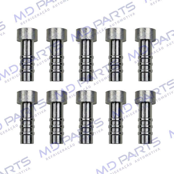 Conexão Salva Vida 10mm Aluminio Encaixe Interno Pacote Com 10 Pçs