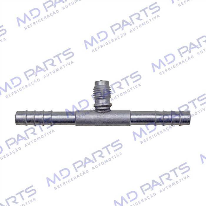 Emenda 06mm Aluminio c/ Válvula de Serviço R12 s/ clip
