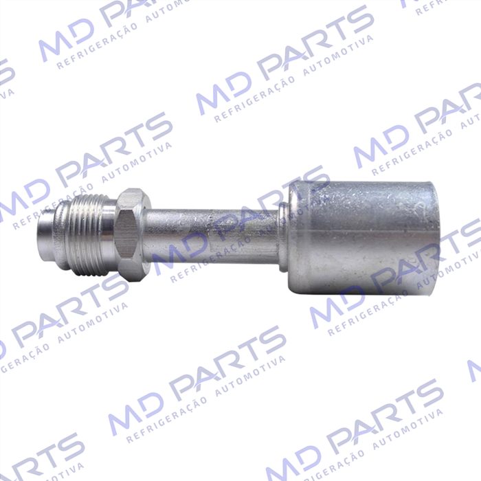 Conexão O'ring Reta Macho 10mm Aluminio Giratória c/ Clip