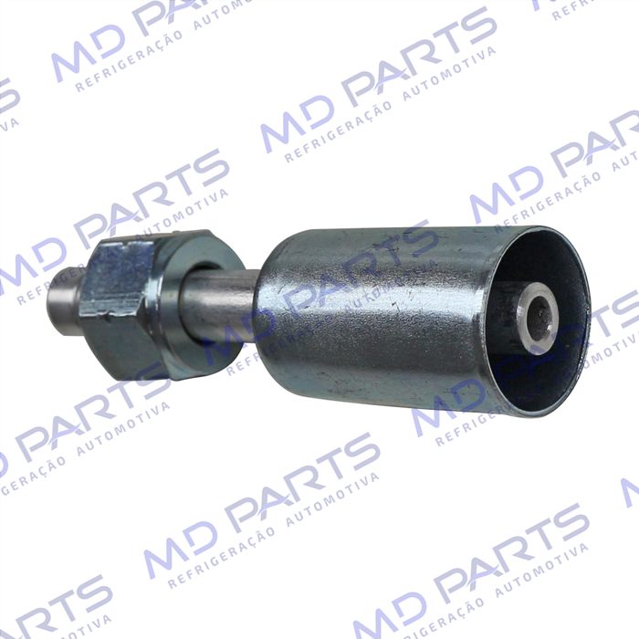 Conexão Radial R134-A Reta Fêmea 06mm Aluminio Sem Clip