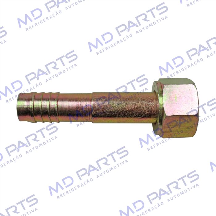 Conexão O'ring Reta Fêmea 10mm Aço s/ Clip