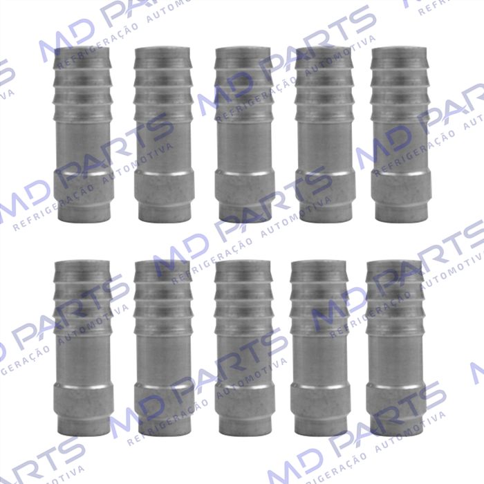 Conexão Salva Vida 12mm Aluminio Encaixe Externo Pacote 10 Pçs