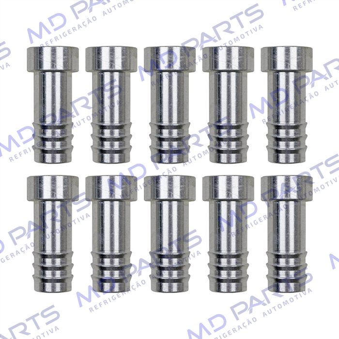 Conexão Salva Vida 12mm Alumínio Encaixe Interno Pacote 10 Pçs