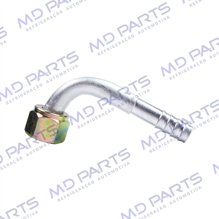 Conexão O'ring 90º Fêmea 08mm Aluminio s/ Clip Universal / Caminhão Scania PGR 2008>
