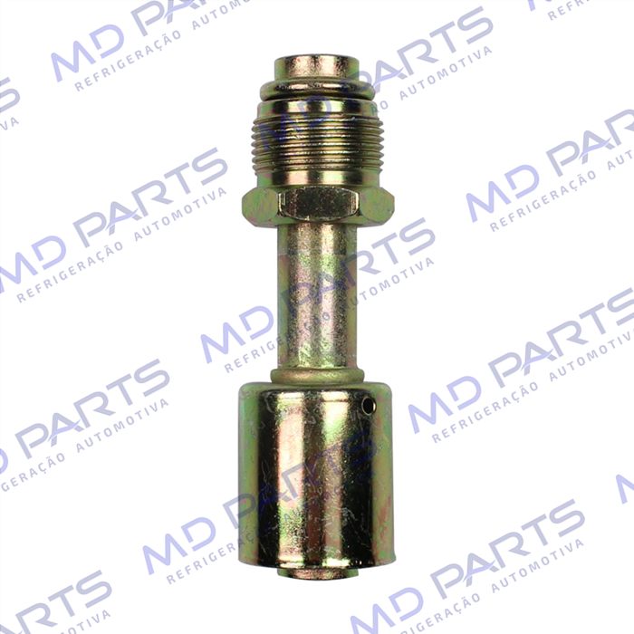 Conexão O'ring Reta Macho 12mm Aço Giratória c/ Clip