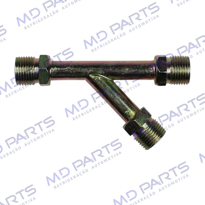 Emenda Tipo Y 08mm Aço Rosca Macho Fixa