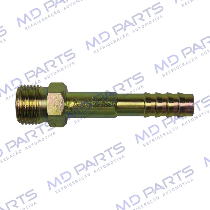 Conexão O´ring Reta Macho 08mm Aço Fixo s/ Clip