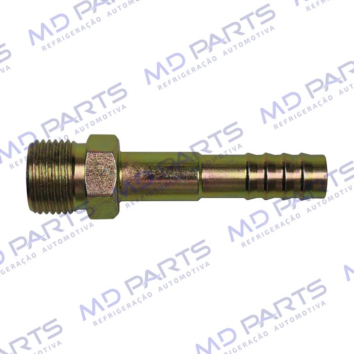 Conexão O´ring Reta Macho 10mm Aço Fixo s/ Clip