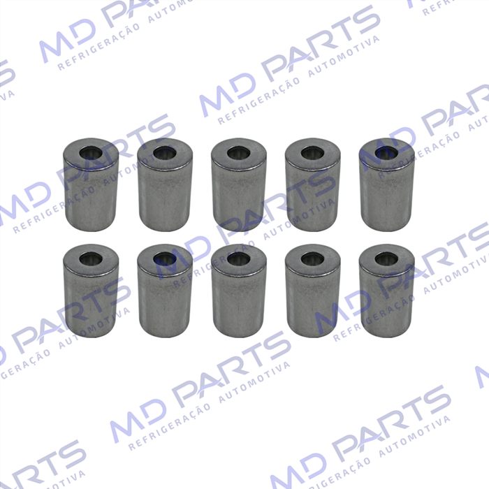 Caneca Clip 06mm 5/16 Polegadas Aluminio Pacote Com 10 Pçs
