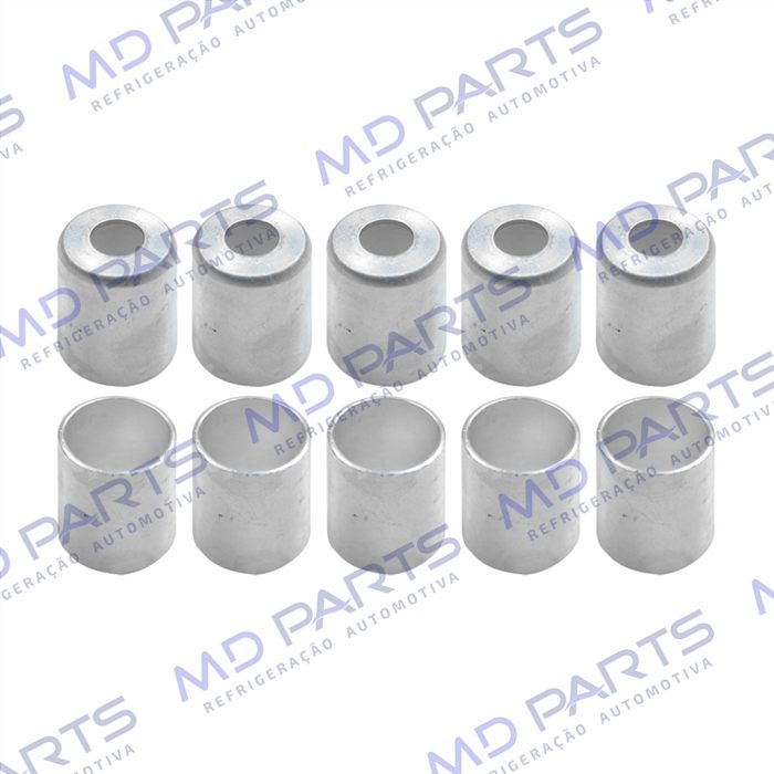 Caneca Clip 08mm 13/32 Polegadas Aluminio Pacote Com 10 Pçs