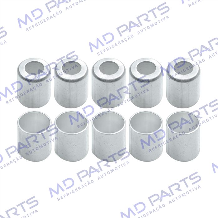 Caneca Clip 12mm 5/8 Polegadas Aluminio Pacote Com 10 Pçs