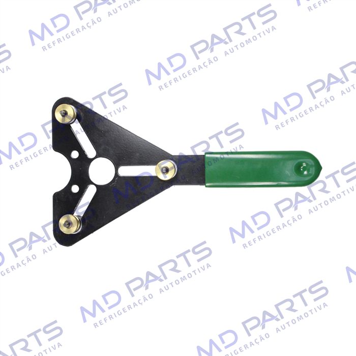 Chave Trizeta para Travar Embreagem para Remover ou Instalar Porca do Eixo Compressor Harrison/Sanden