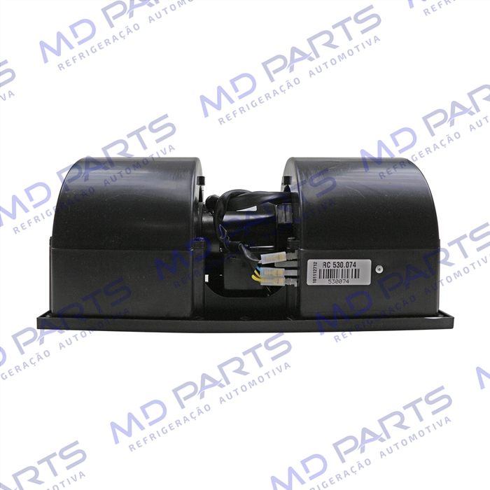 Ventilador Universal com Caracol 2 Eixos 3 Velocidades Turbina 114mm 12 Volts - OEM: 32729820/ 32730010