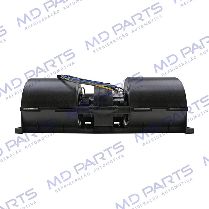 Ventilador Universal da Caixa Evaporadora Vans T60-79 R80CC Resistor Cerâmica Eixo Duplo 3 Velocidades c/Caracol - 12 Volts