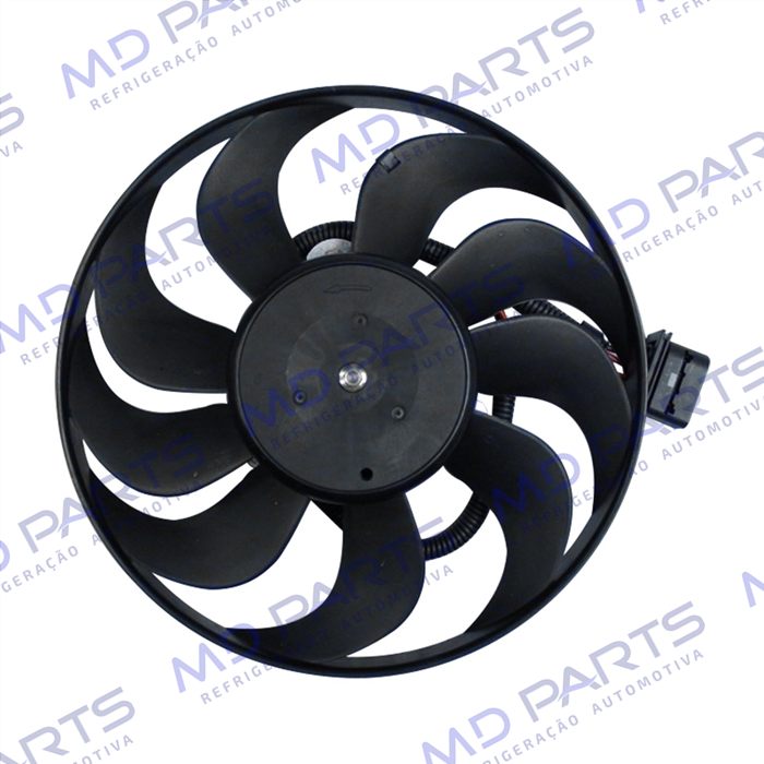 Eletroventilador Auxiliar do Radiador Volkswagen Golf 1.6/1.8/2.0 1999> / Audi A3 - 12 Volts Diametro 290mm