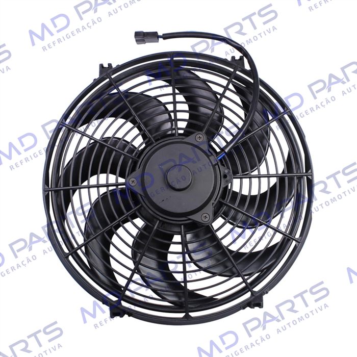 Eletroventilador Unipoint Universal Aspirante 14 Polegadas Pás em S - 12 Volts
