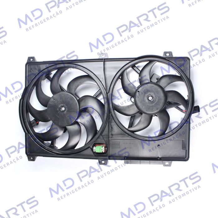Eletroventilador do Radiador c/ Defletor Fiat Ducato 2.3 JTD 2009>/ Renault Jumper/ Citroën Boxer - Sistema Modine - 12 Volts OEM: 1364597080 / 1371638080