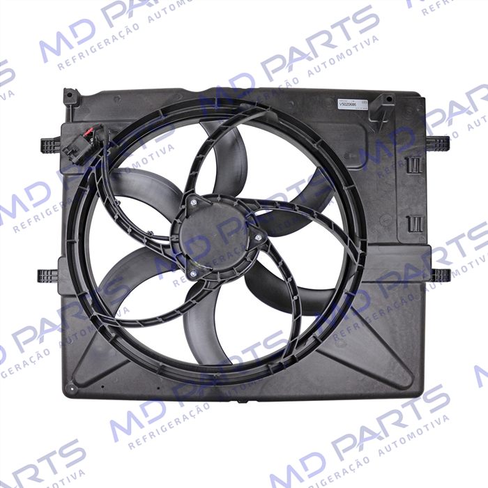 Eletroventilador do Radiador c/Defletor Chevrolet S10 2.4L 2013> Sistema Delphi - 12 Volts OEM: 94770515