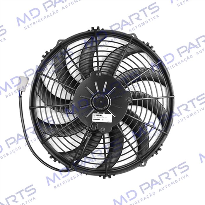 Eletroventilador Universal Spal Soprante 12 Polegadas Pás em S - 12 Volts OEM: VA10-AP50/C-61S