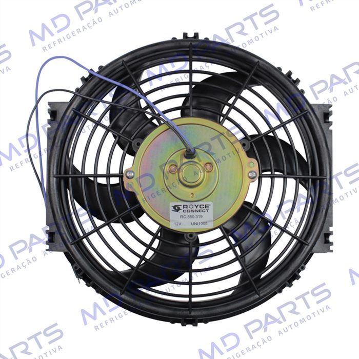 Eletroventilador Universal Unipoint Soprante 10 Polegadas Pás em S - 12 Volts