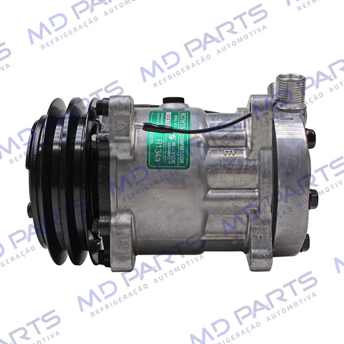 Compressor Modelo AA7H15AA 4627 Trator Uniport 2011> 8 Orelhas - 12 Volts Polia 2A 132mm R134a