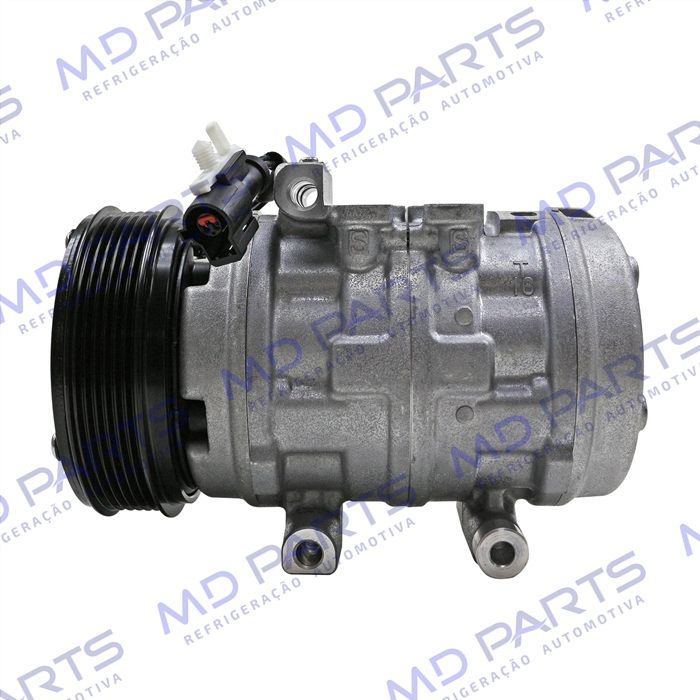 Compressor Ford F250 Motor MWM 10P15 R134a - 12 Volts Polia 6pk 125mm OEM: 2C35-19D629-AA