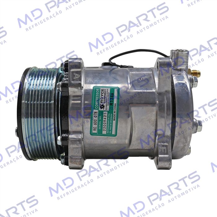 Compressor Modelo 5H14 8 Orelhas - 12 Volts Polia 8pk 123mm Universal R134a