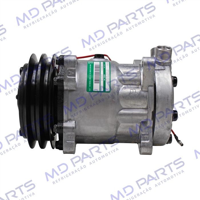 Compressor SANDEN AA7H15AA Original 4664 Trator Uniport 2011> 8 Orelhas - 12 Volts Polia 2A 132mm OEM: 6218551