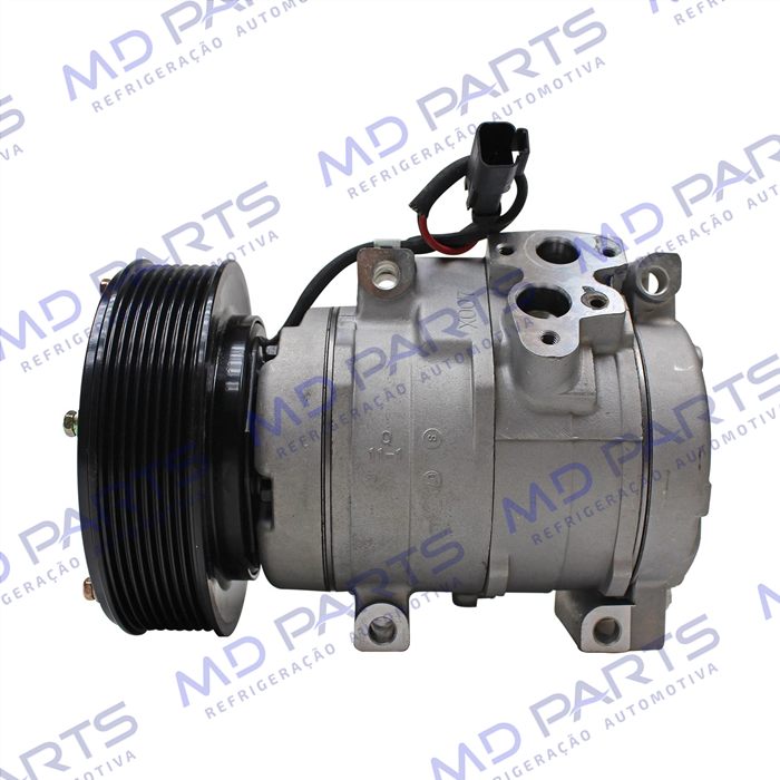Compressor Modelo Denso 10S17C Máquina Caterpillar 336D/330CL - 24 Volts Polia 8pk 145mm - OEM: 305-0324/ 305-0325/ 259-7243/ 245-7779