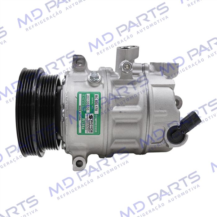 Compressor Modelo Sanden Polia Dupla Volkswagen Jetta 2.5 2006 Até 2010 - 12 Volts