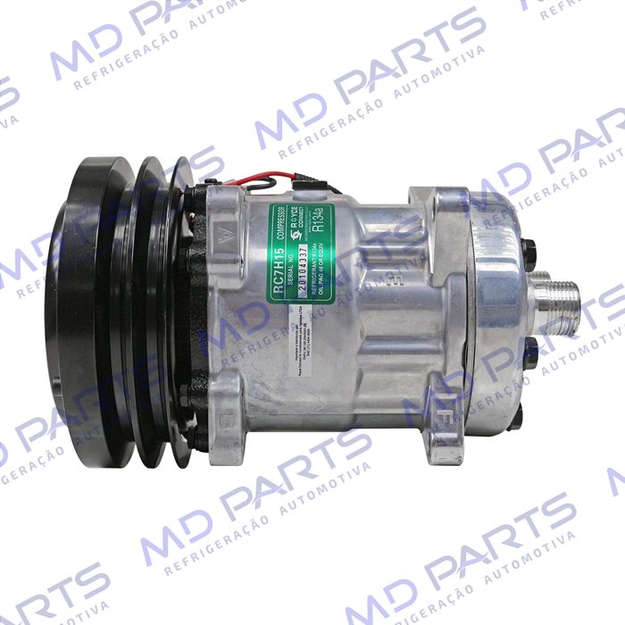 Compressor AA7H15AA U4609 Máquina Case / New Holland TC5070 - 12 Volts Polia Canal 2A 150mm OEM: 86993462