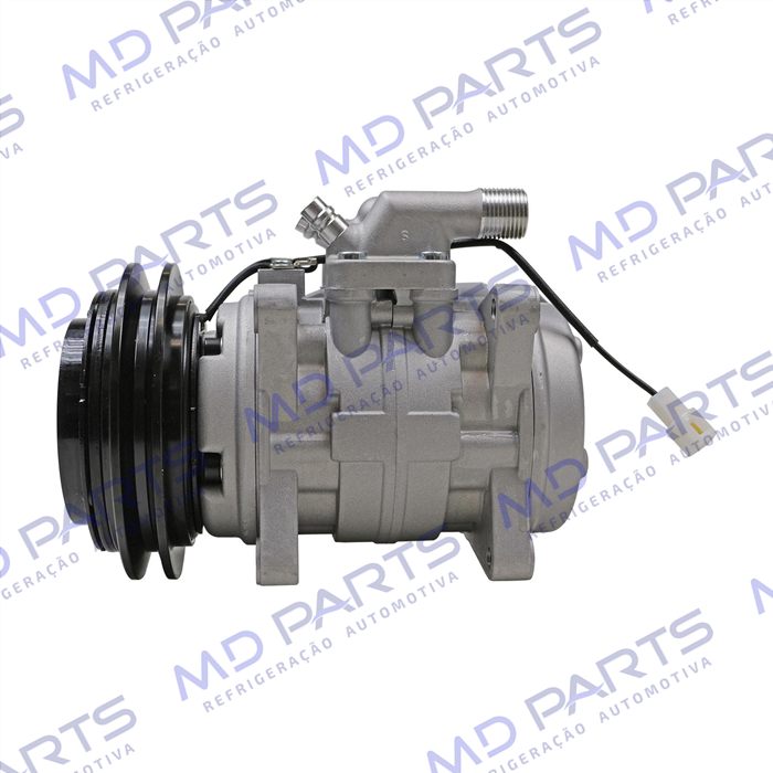 Compressor Modelo Denso 10P15 8 Orelhas - 12 Volts Polia Canal 1A 140mm Máquina Agricola Valtra BH 110/180 OEM: 85996800/ Colheitadeira John Deere 1450/ 1550 OEM:DQ49795