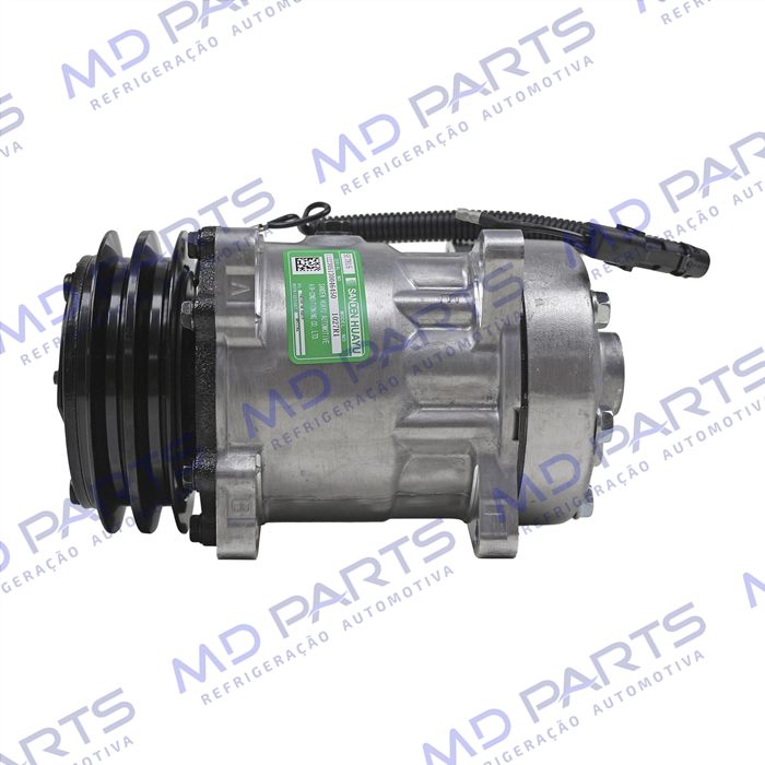 Compressor SANDEN Original AA7H15AA 4860 Modelo Flex 8 Orelhas Saida Traseira O´ring Horizontal Flex - 12 Volts Polia 2A 125mm 200cc