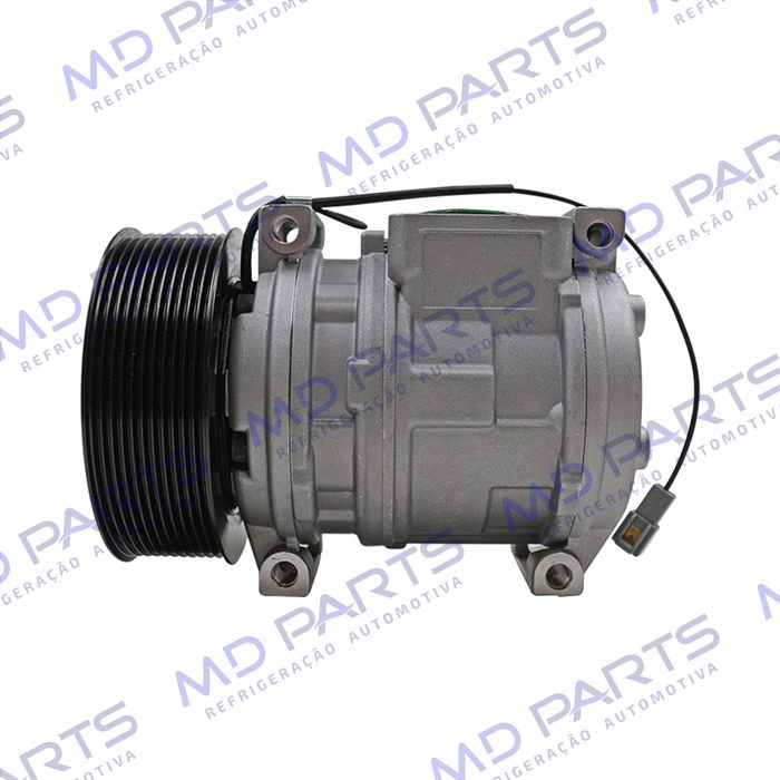 Compressor Modelo Denso 10PA15C Trator John Deere - 12 Volts Polia 11pk 130mm OEM: AL155836/ AL176858/ AL153386/ AL154203/ AL176857
