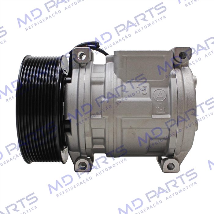 Compressor Modelo Denso 10PA15C Caminhão Mercedes Benz Atron/ Axor/ Actros 2729/ 2831/ 2841/ 2844/ 4844 Ano 2015> - 24 Volts Polia 11pk 130mm
