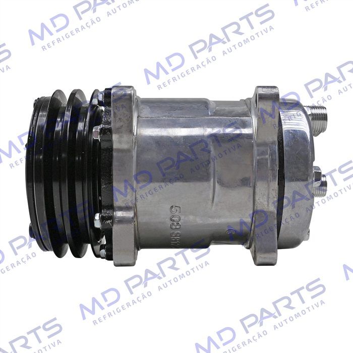 Compressor Modelo 5H14 8 Orelhas Saida Traseira - 24 Volts Polia 2A 130mm Universal R134a