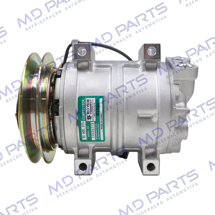 Compressor Modelo Valeo Máquina Komatsu PC228 - 24 Volts Polia Canal 1B 145 mm
