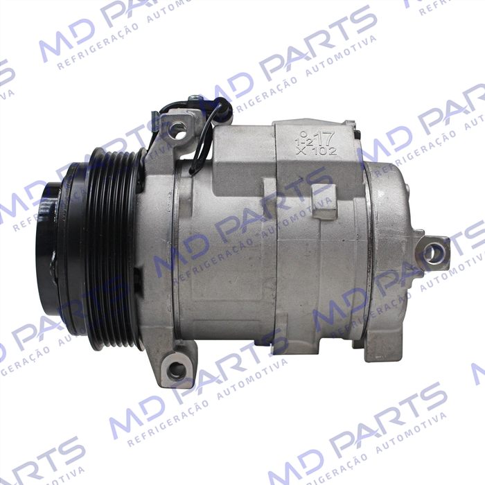 Compressor Modelo Denso 10S17C Mercedes Benz Sprinter 2013> Lado Direito do Motor - 12 Volts Polia 6pk 121mm OEM: A0002344011