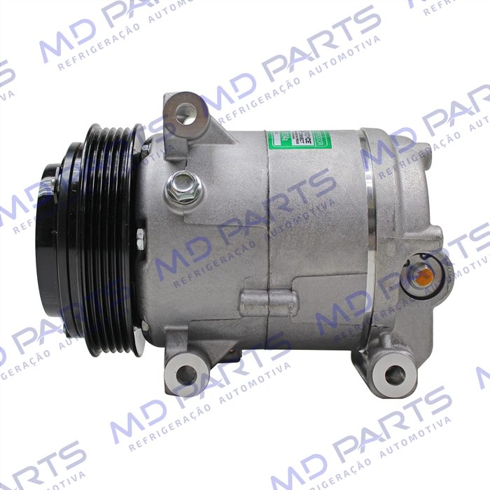 Compressor Modelo Delphi Fiat Uno Vivace/Way 2010>/ Siena/Palio/Strada 2010>/ Mobi 2016>/ Fiorino 1.4 2016> - 12 Volts Polia 5pk 119mm OEM: 51980391/ 52093153/ 52149819/ 52050384/ 52164151