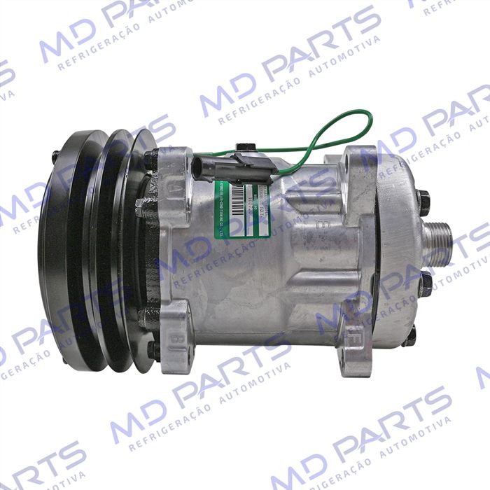 Compressor SANDEN AA7H15AA Original U4611 4489 Máquina Case - 24 Volts Polia Canal 2A 152mm OEM: 1990760C2/ 86983967R/ 86983967/ 86992613