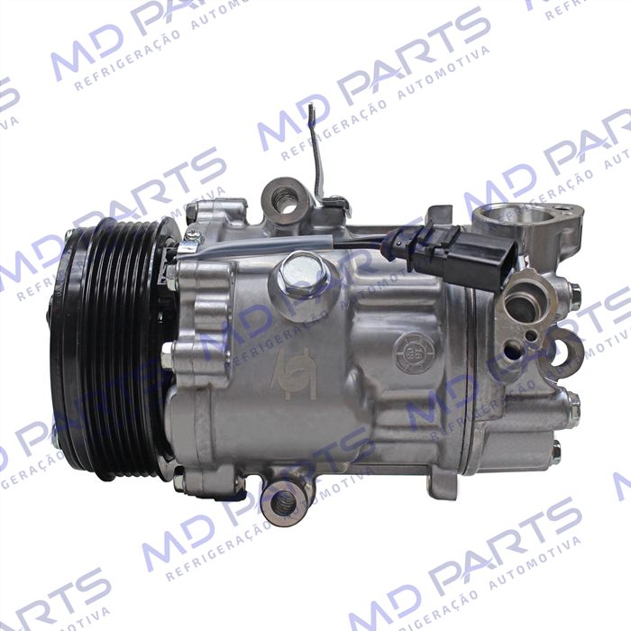Compressor Modelo Doowon DV9 Volkswagen UP 2014>/ Fox 2011>/ Gol/ Voyage G6 2017> - 12 Volts Polia 6pk 114mm OEM: 5U0820803L