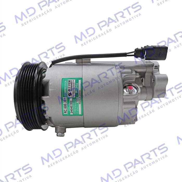 Compressor Modelo Delphi CVC 10062 Volkswagen Golf / Audi A3 1.6 135cc - 12 Volts Polia 6pk 115mm OEM: 1JE820803