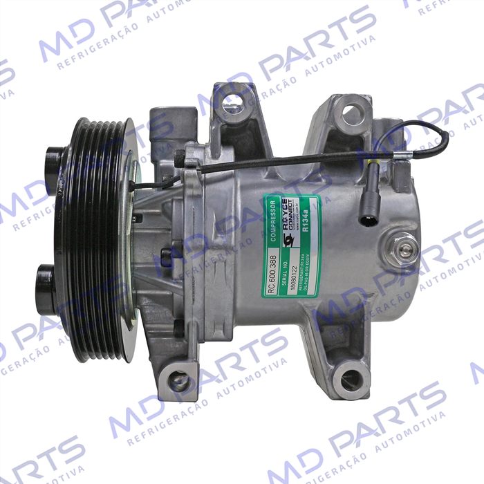 Compressor Chevrolet S10 2.4 Flex 2013> - 12 Volts Polia 6pk 138mm OEM: 52063997/ 52045970/ 52069458