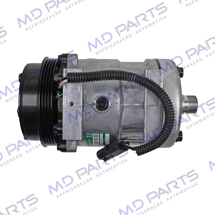 Compressor SANDEN U8173 AA7H15AA Máquina Case 8800 Saída Descarga e Sucção Traseira O'ring - 12 Volts Polia 4pk 115mm OEM: 84448669 — foto 8